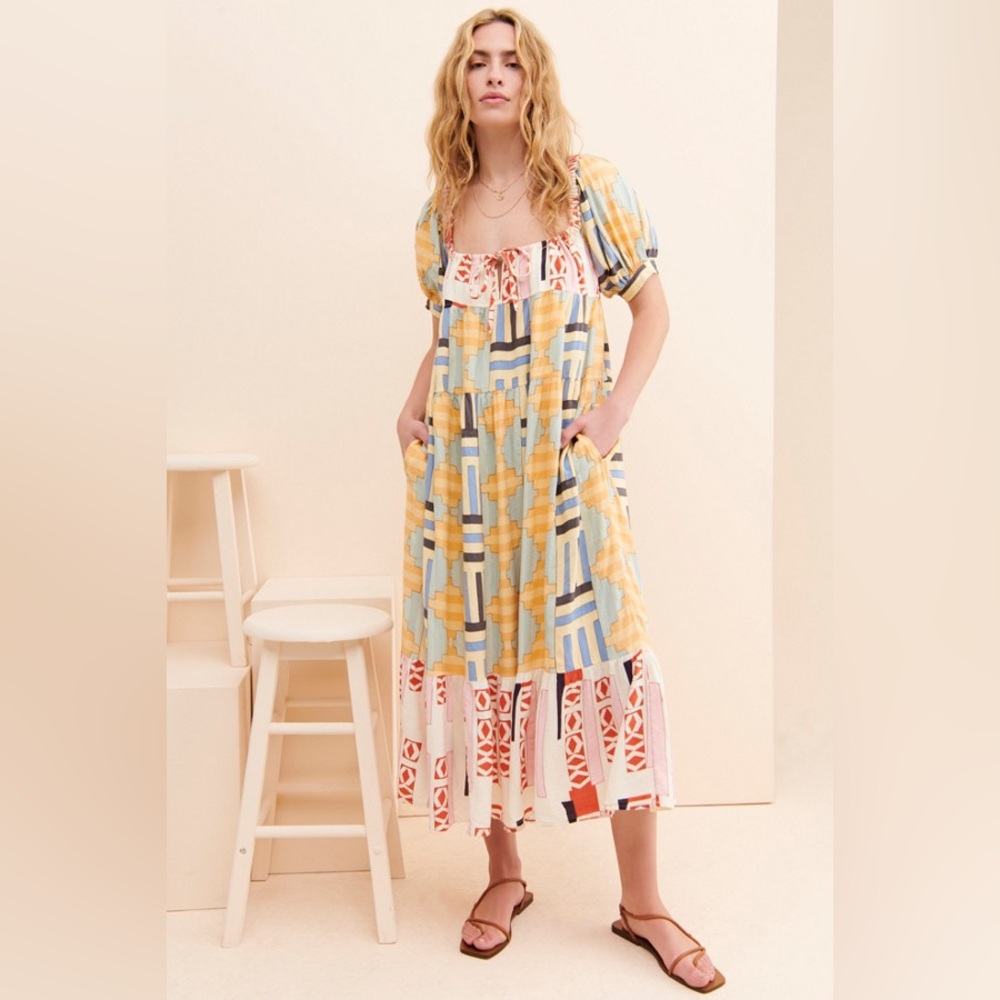 Kimchi Blue OHara Peasant Midi Dress